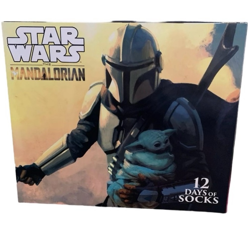 Star Wars The Mandalorian Sealed 12 Days of Socks Brand New Youth Sz 6-12